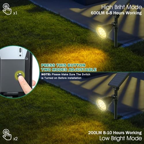 Solar Spot Lights Outdoor (2 Count)