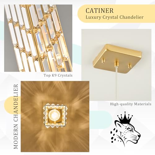 Gold Crystal Pendant Light