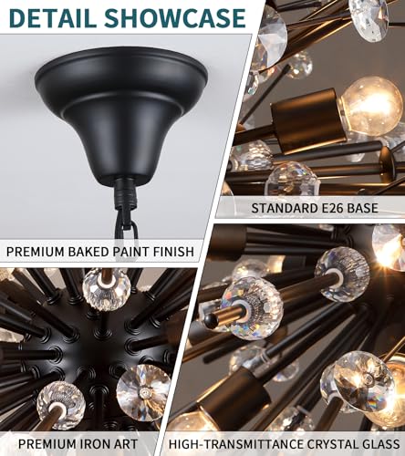 Black Crystal Chandelier