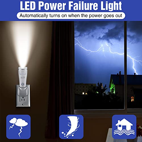 9 Pack 4 in 1 LED Emergency Lights for Home Power Failure (9 Count)