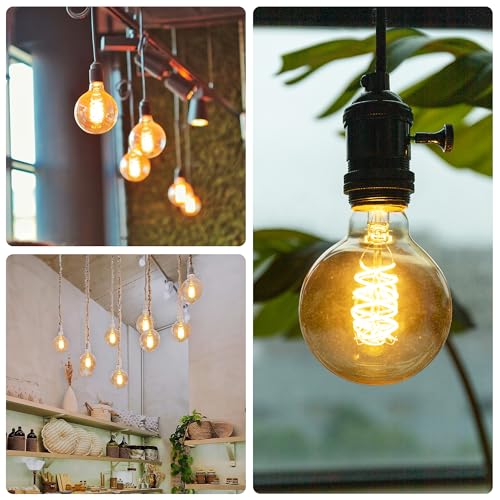G25 Globe LED Edison Light Bulbs (4 Count)