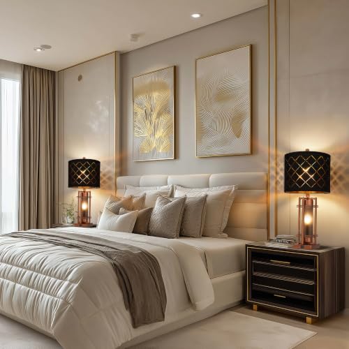 27'' Modern Table Lamp with Nightlight