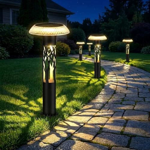 Solar Pathway Lights Outdoor (6 Count)