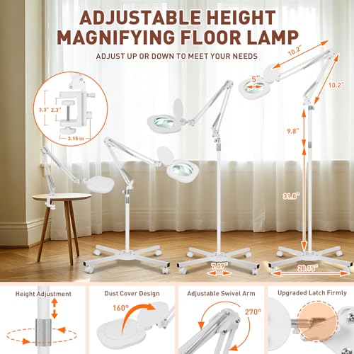 2200 Lumens 12X Esthetician Magnifying Lamp