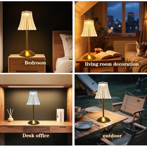 2 Pcs Cordless Rechargeable Table Lamp