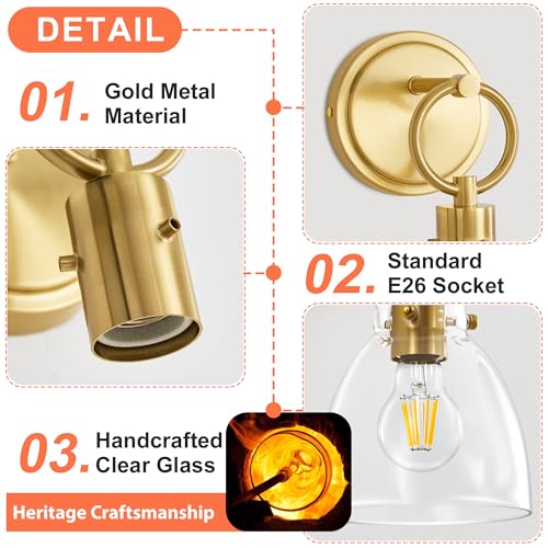 Gold Wall Sconce 1