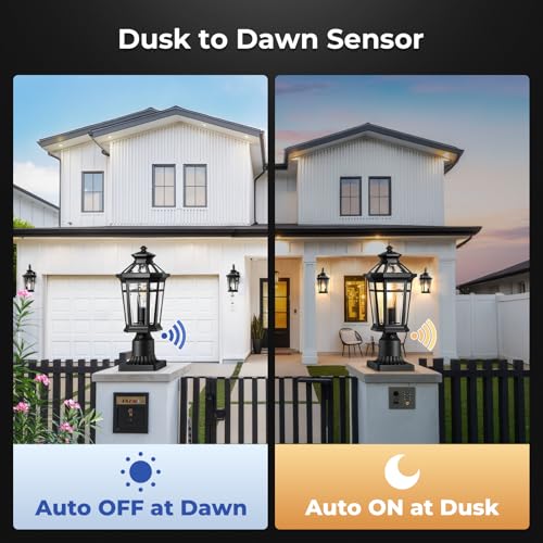 2 Pack Outdoor Post Light