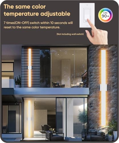 47.2" LED Outdoor Wall Light (2 Count)