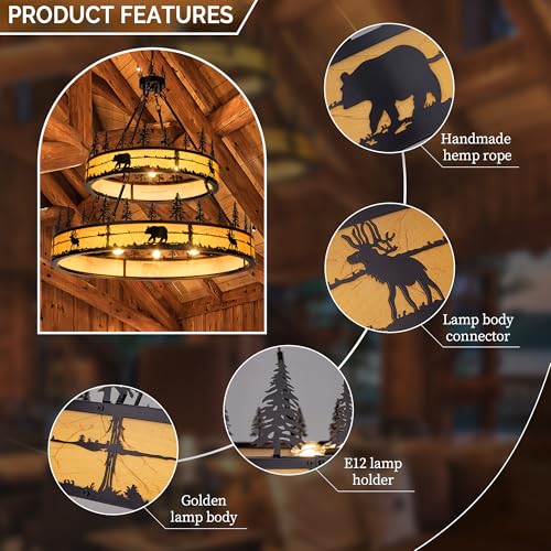 Black Rustic Chandelier