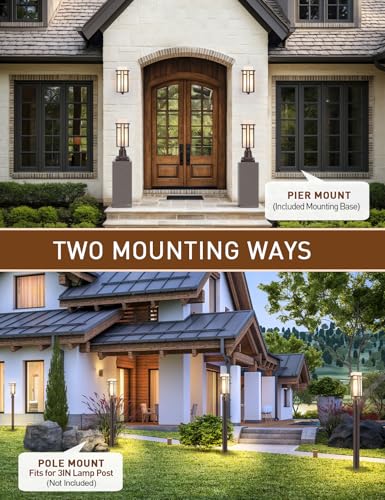 Oil Rubbed Bronze Outdoor Post Lights