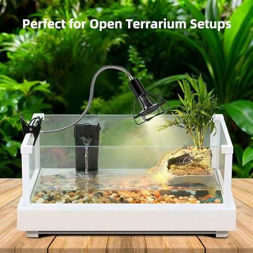 Reptile Heat Lamp Holder with Clamp
