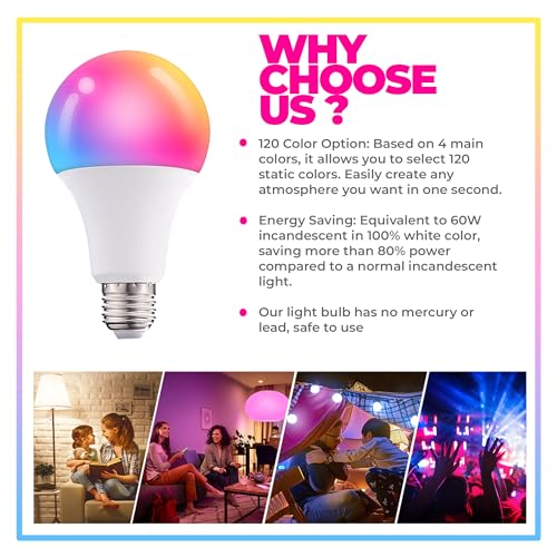 Dimmable E26 Warm LED Light Bulb (2 Count)