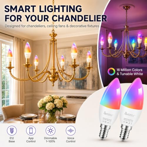 E12 Smart Bulbs (4 Count)