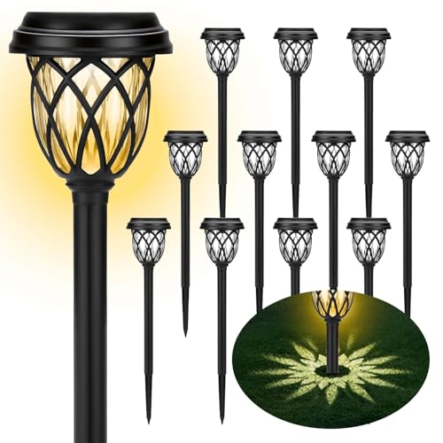 Solar Lights Outdoor 12 Pack (12 Count)