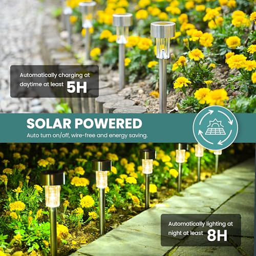 24 Pack Solar Lights Outdoor Waterproof (24 Count)