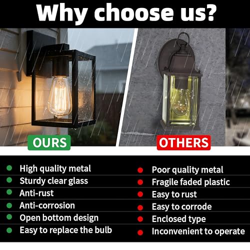 2 Pack Small Outdoor Sconce Lights (2 Count)