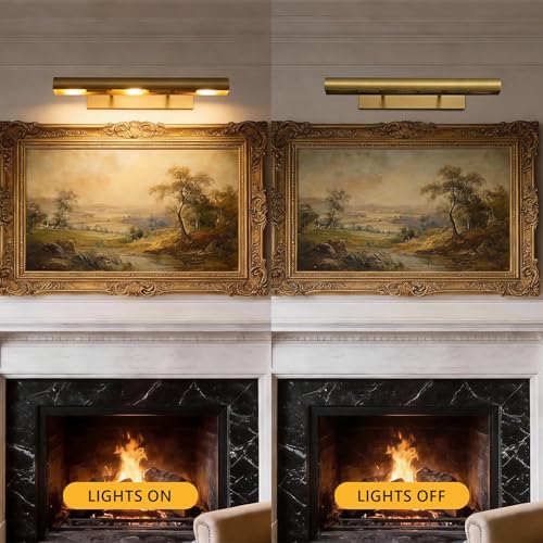 18 Inch Hardwired Picture for Wall Brass Picture Lighting (3 Count)