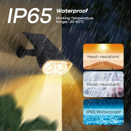 Solar Lights Outdoor Waterproof LED Landscape Spotlight RGB 6 Pack (6 Count)