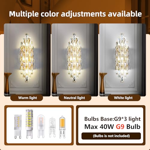 Modern Crystal Wall Sconces (35.274 Ounce)