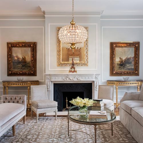 Gold Crystal Chandelier