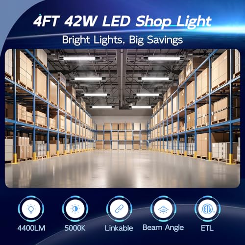 4FT LED Shop Light (4 Count)