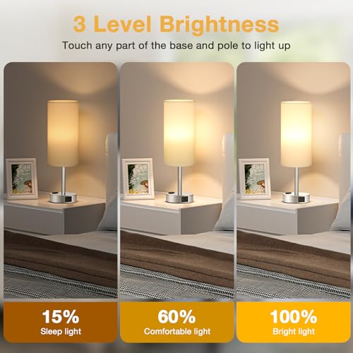Touch Bedside Table Lamps Set of 2 (2 Count)