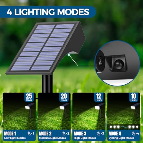 Solar Lights Outdoor Waterproof IP65 (6 Count)