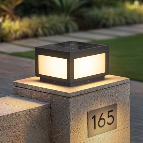 Square Solar Post Lights