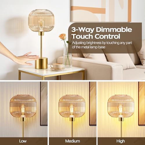 Glass Table Lamp for Living Room