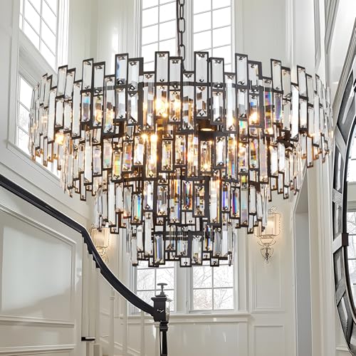 Modern Crystal Chandelier Lighting Foyer Living Room