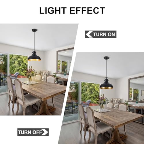 12 Inch Farmhouse Pendant Lights Kitchen Island