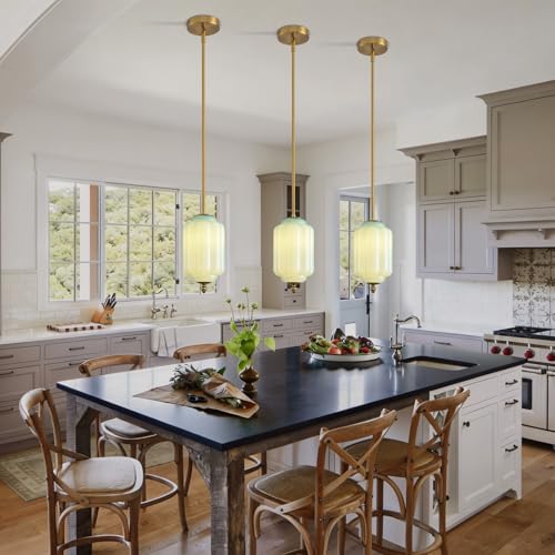 Vintage Blue Glass Pendant Lights 3
