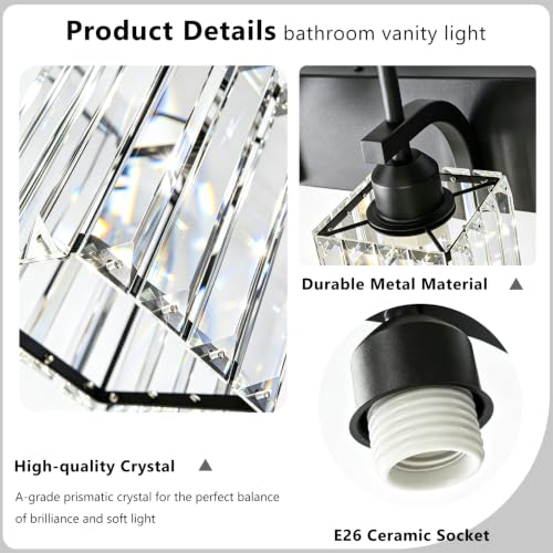Black Vanity Light (Black / 5-Light)
