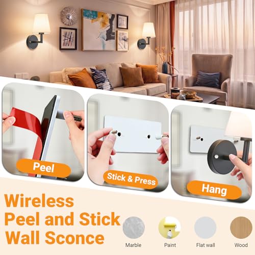 Battery Operated Wall Sconce (2 Count)