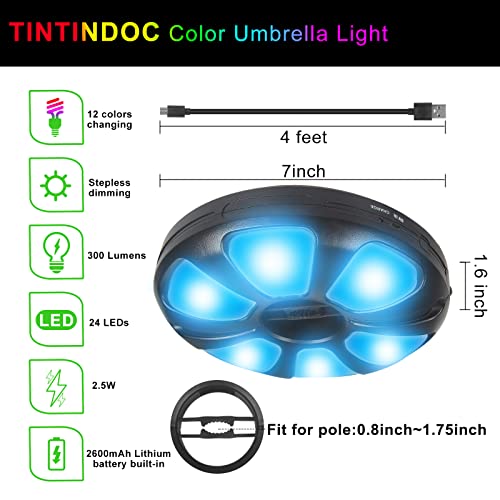Color Umbrella Light with Remote