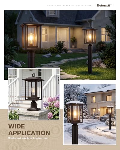 Oil Rubbed Bronze Outdoor Post Lights 2 Pack (2 Count)