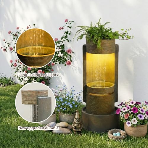 33" Outdoor Water Fountain