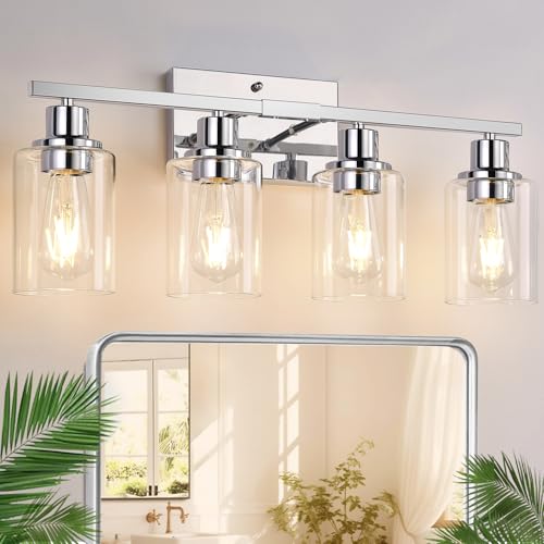4 Light Bathroom Light Fixtures (4 Count)