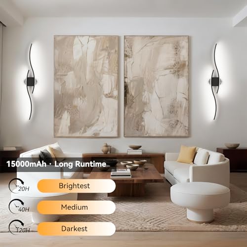 40 Inch Battery Operated Wall Sconces