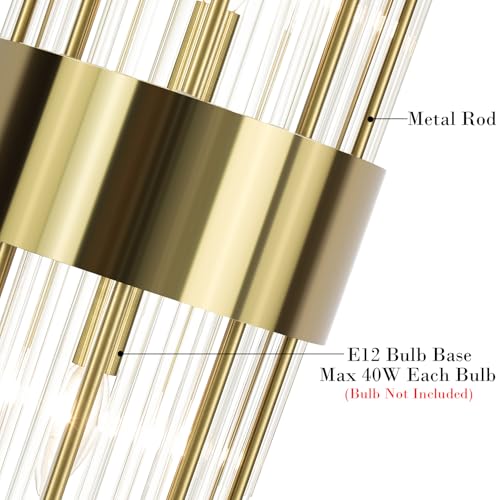 Modern Gold Wall Sconces (2 Count)