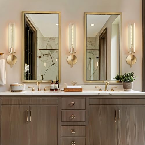Gold Wall Sconces Set of 3