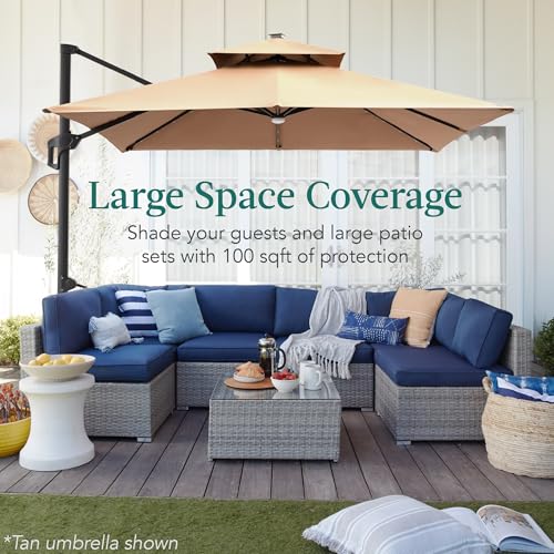 10x10ft Cantilever Patio Umbrella w