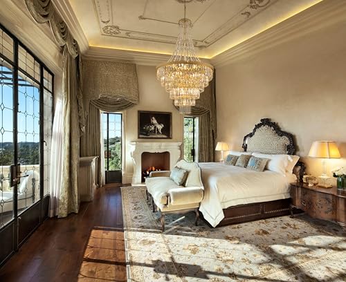 French Empire Crystal Chandelier Gold Foyer Chandeliers