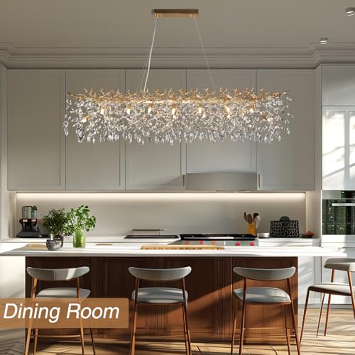 60" Modern Crystal Chandelier