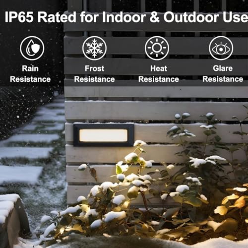 Upgraded Dimmable 3 Color LED Outdoor Indoor Step Lights
