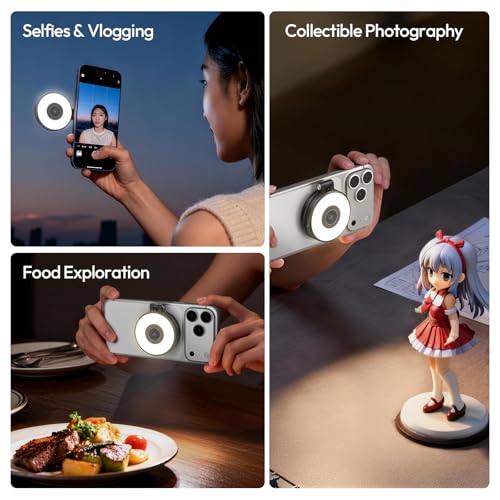 LM21 Dual Sided Magnetic Selfie Ring Light for Phone with Magsafe
