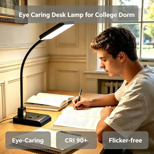 Desk Lamp with Wireless Charger (Black)