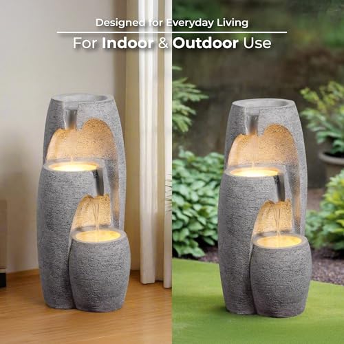 3 Tier Cascading Urn Outdoor Water Fountain
