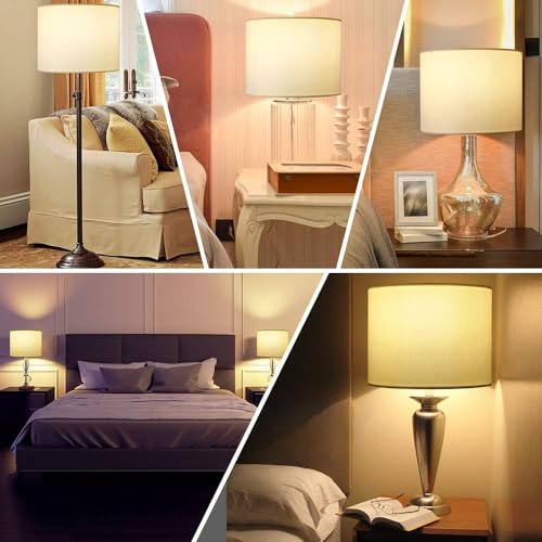 CreamWhite Set of 2 Lampshade Requires Self (2 Count)
