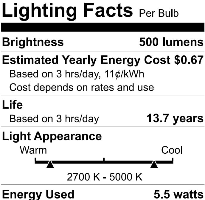 60W ST19 Tunable White Filament LED Smart Light Bulbs